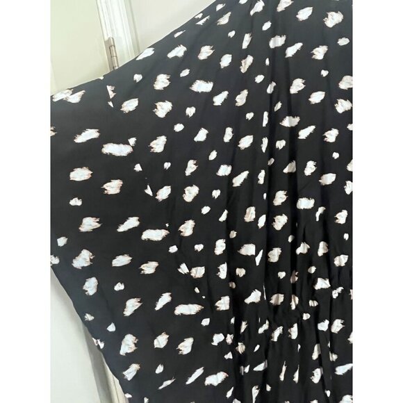 Cacique Dress 26 Black Swim Coverup Animal Print Twee Neutral Minimalist Retro - Picture 8 of 12